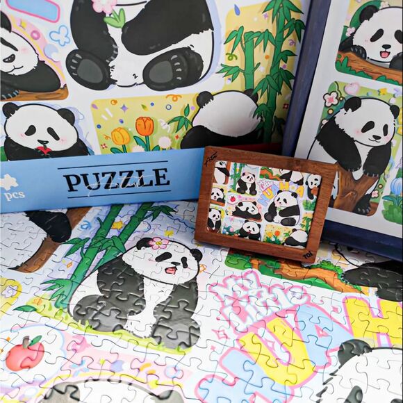 We Love Hua Hua 500 Piece Jigsaw Puzzle - Picture 3 of 5